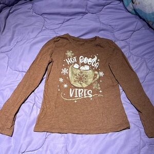 Long Sleeve hot cocoa shirt